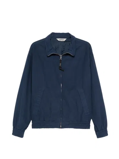 Aspesi Stanton Zip Jacket In Blue