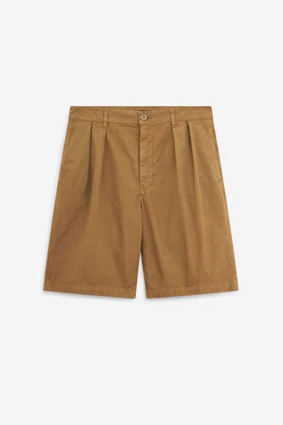 Aspesi Stirato Shorts In Brown