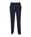 Aspesi Dark Blue Crepe Cady Trousers