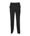 Aspesi Dark Blue Crepe Cady Trousers