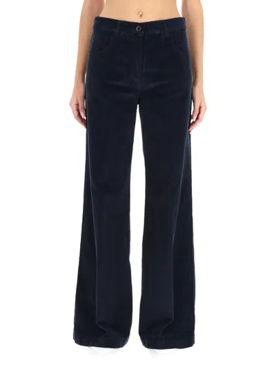 Aspesi Straight-leg Casual Pants In Blue
