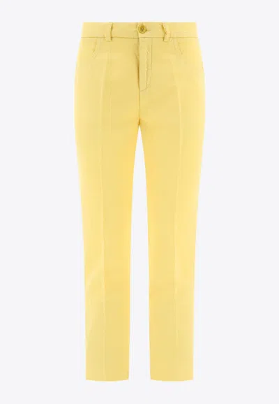 Aspesi Straight-leg Chino Pants In Yellow