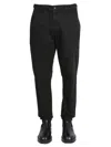 Aspesi Straight-leg Chinos With Zipper In Black