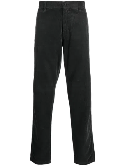 Aspesi Straight-leg Corduroy Trousers In Grey