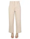 Aspesi Straight Leg Trousers In Beige