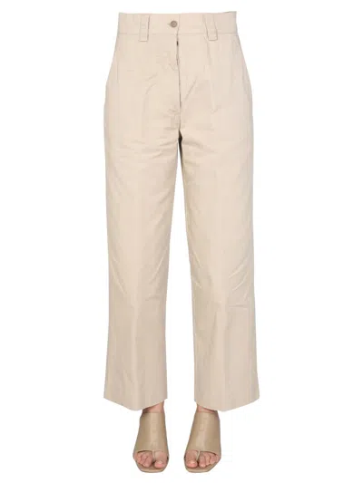 Aspesi Straight Leg Trousers In Beige