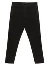 Aspesi Straight-leg Trousers In Black