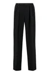 Aspesi Straight-leg Trousers In Black