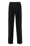 Aspesi Straight-leg Trousers In Black
