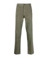 Aspesi Straight-leg Cotton Pants With Mid-rise Waist And Belt Loops