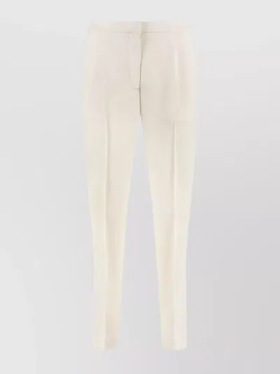 Aspesi Straight-leg Trousers With Pleated Design In White