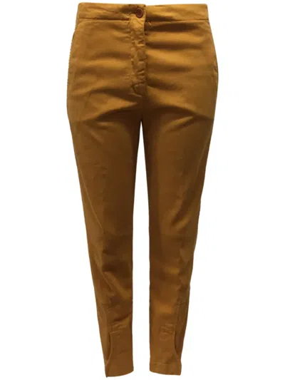 Aspesi Straight-leg Trousers In Ocher
