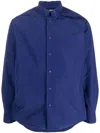 Aspesi Long-sleeved Cotton Shirt In Blue