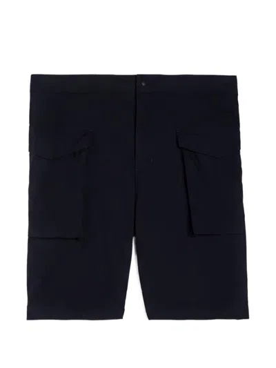 Aspesi Straight-leg Cargo Shorts In Black