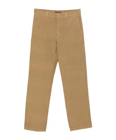 Aspesi Straight-leg Casual Pants In Brown