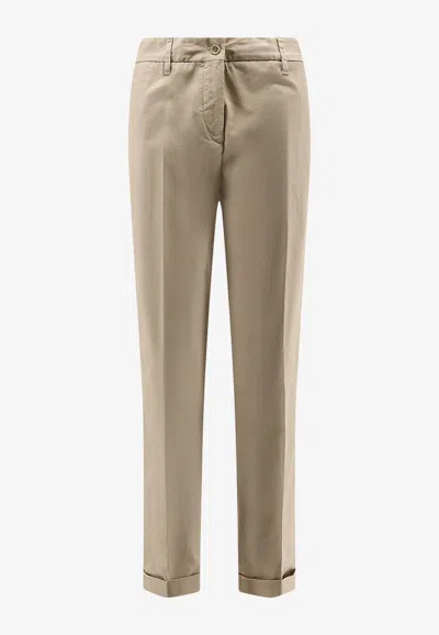 Aspesi Straight-leg Chino Pants In Beige
