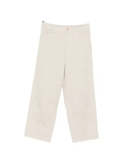 Aspesi Straight-leg Panelled Trousers In White