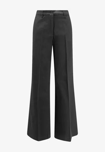Aspesi Straight-leg Tailored Pants In Black