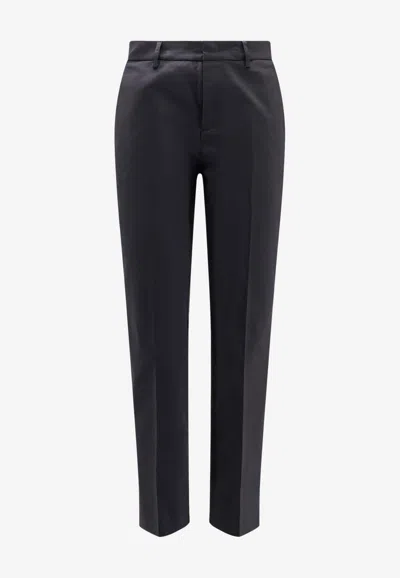 Aspesi Straight-leg Tailored Pants In Black