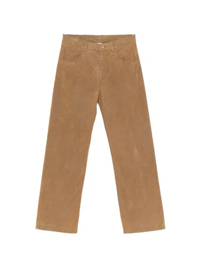 Aspesi Straight-leg Trousers In Brown
