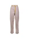 Aspesi Sand Trousers With Drawstring In Pink