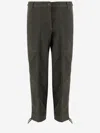 Aspesi Side-pocket Drawstring Trousers In Gray