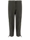 Aspesi Side-pocket Drawstring Trousers In Green