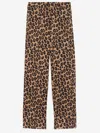 Aspesi Stretch Cotton Pants With Leopard Print