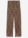 Aspesi Stretch Cotton Pants With Leopard Print