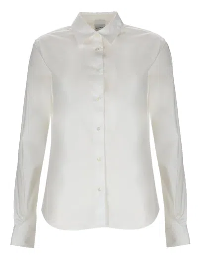 Aspesi Stretch Cotton Shirt In White