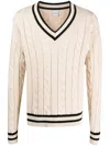 Aspesi Off-white Rib Sweater In Neutrals