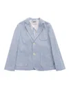 Aspesi Striped Blazer In Azzurro