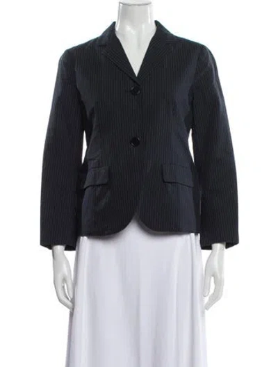 Pre-owned Aspesi Striped Blazer In Gray