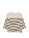 Aspesi Striped Jersey In Neutral