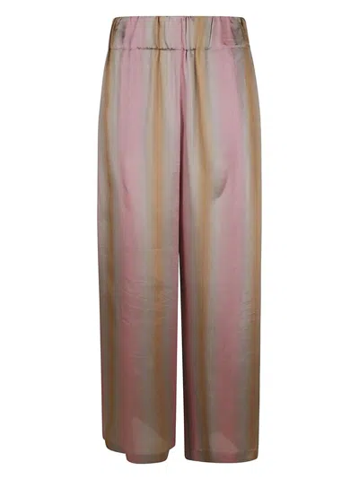 Aspesi High Straight Waist Trousers In Multi