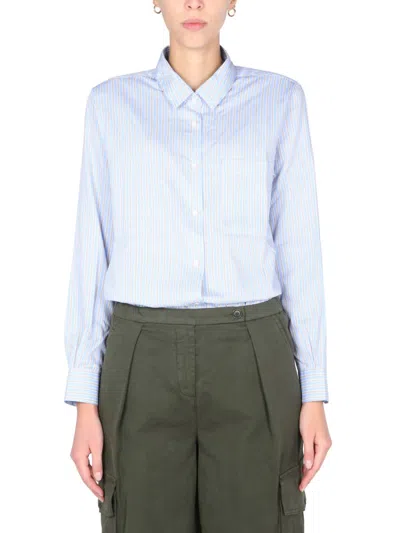 ASPESI STRIPED PATTERN SHIRT