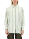 Aspesi Collared Striped Shirt Cuffed Sleeves