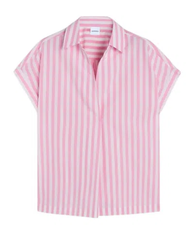 Aspesi Striped Shirt In Pink