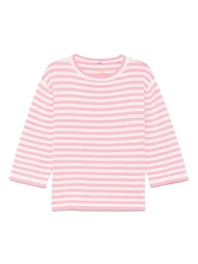 Aspesi Striped T-shirt In Pink