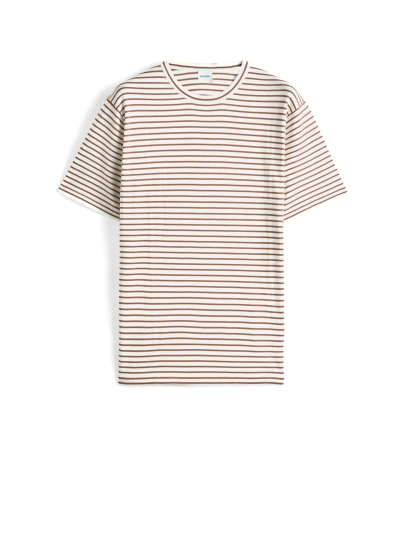 Aspesi Striped T-shirt In Riga Terra