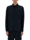 Aspesi Structured Button-up Shirt In Blue