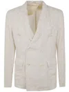 Aspesi Double-breasted Blazer Notched Lapels In White