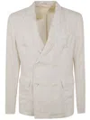 Aspesi Double-breasted Blazer Notched Lapels In White