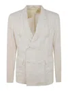 Aspesi Double-breasted Blazer Notched Lapels In White