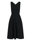 Aspesi Midnight Blue Cotton Pique Midi Dress