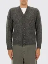 Aspesi Knitted Cardigan In Gray