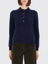 Aspesi Cashmere Polo Shirt In Blue