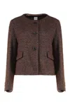 Aspesi Versatile Short Cut Jacket Pockets In Brown