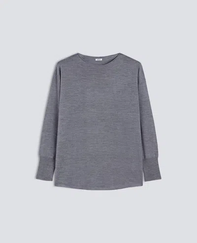 Aspesi Sweater With Boat Neckline - Grey In Gray