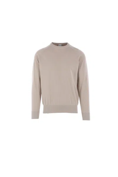 Aspesi Cotton Knit Sweater In Beige